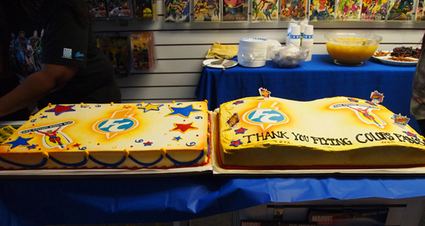 FCBD cakes at Flying Colors