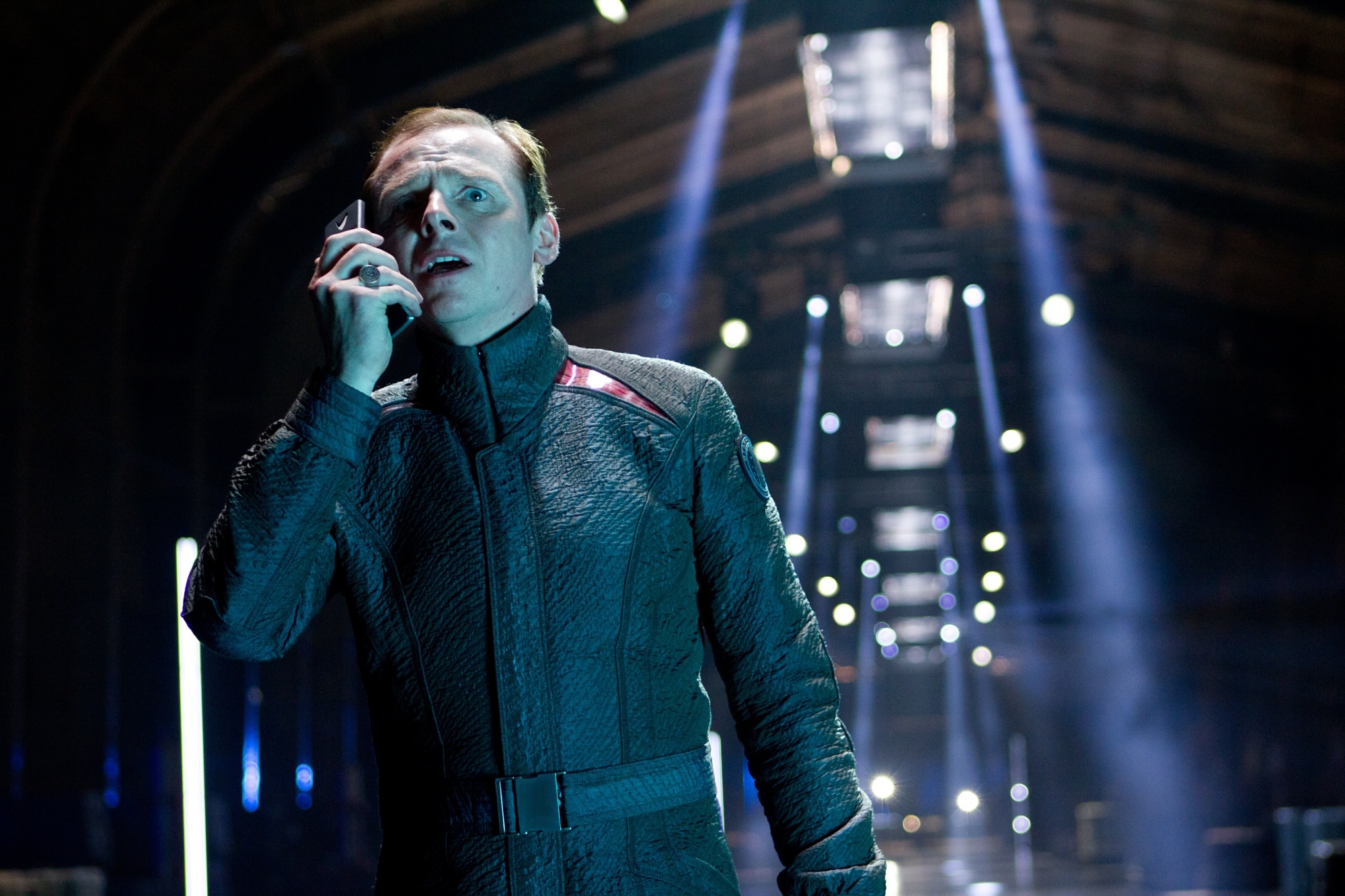 Simon Pegg as "Scotty" in [i]Star Trek: Into Darkness[/i]