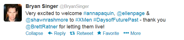 Bryan Singer tweet