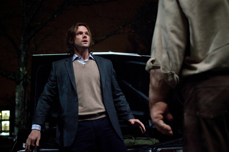 sam winchester confronts a golem