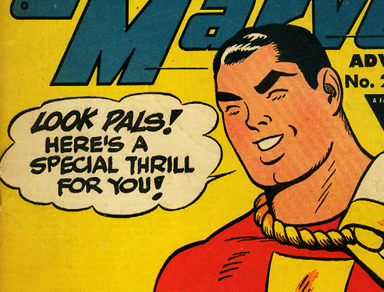I'd be thrilled by a Shazam movie!
