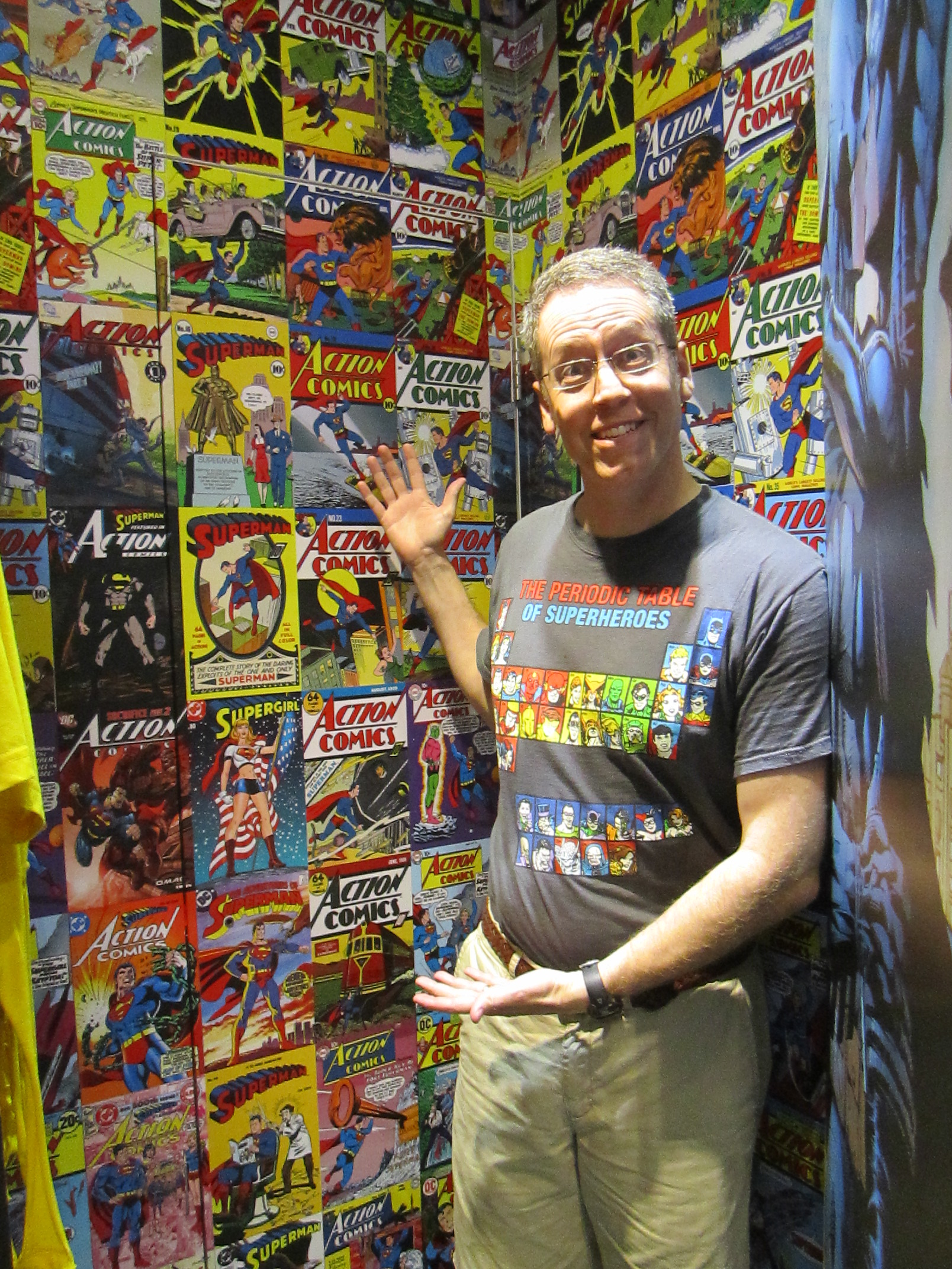 The dressing room at the DC Comic Super Hero Store in Hong Kong