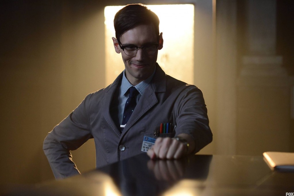 Nygma attempts a conversation with Ms. Kringle.