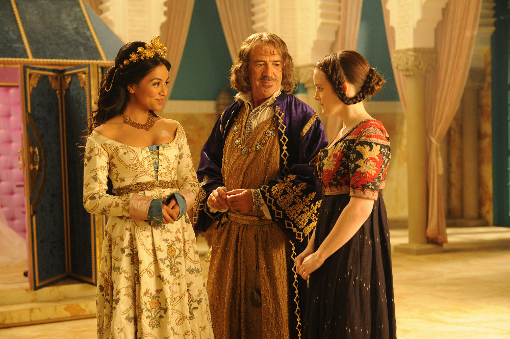 GALAVANT - "Bewitched, Bothered and Belittled" - While continuing their quest to gather an army, King Richard discovers that he has a connection to Roberta, the beautiful warrior who volunteered to help. Galavant plays matchmaker. Madalena is invited to the Basikobitcz party - the "it" girls of the kingdom - and can't wait to be accepted into their group. The party is not what she expected, and, when she returns home, she discovers that she has feelings and does not like her new emotion. Gareth cheers her up with a present while Chef tries to convince Gwen that their lives are better in Hortencia. Under Wormwood's spell, Isabella is in full wedding-planning mode, on "Galavant," airing SUNDAY, JANUARY 10 (8:30--9:00 p.m. EST) on the ABC Television Network. (ABC/Liam Daniel) KAREN DAVID, ROBERT LINDSAY, SOPHIE MCSHERA