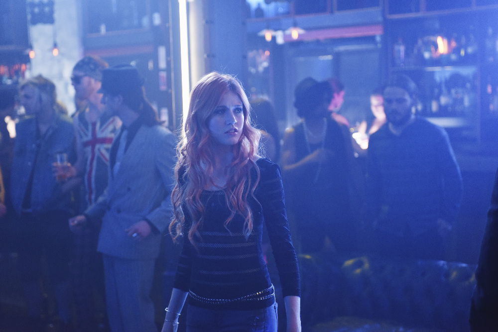 SHADOWHUNTERS - “The Mortal Cup” - One young woman realizes how dark the city can really be when she learns the truth about her past in the series premiere of "Shadowhunters" on Tuesday, January 12th at 9:00 - 10:00 PM ET/PT. ABC Family is becoming Freeform in January 2016. Based on the bestselling young adult fantasy book series The Mortal Instruments by Cassandra Clare, "Shadowhunters" follows Clary Fray, who finds out on her birthday that she is not who she thinks she is but rather comes from a long line of Shadowhunters - human-angel hybrids who hunt down demons. Now thrown into the world of demon hunting after her mother is kidnapped, Clary must rely on the mysterious Jace and his fellow Shadowhunters Isabelle and Alec to navigate this new dark world. With her best friend Simon in tow, Clary must now live among faeries, warlocks, vampires and werewolves to find answers that could help her find her mother. Nothing is as it seems, including her close family friend Luke who knows more than he is letting on, as well as the enigmatic warlock Magnus Bane who could hold the key to unlocking Clary's past. (ABC Family/John Medland) KATHERINE MCNAMARA