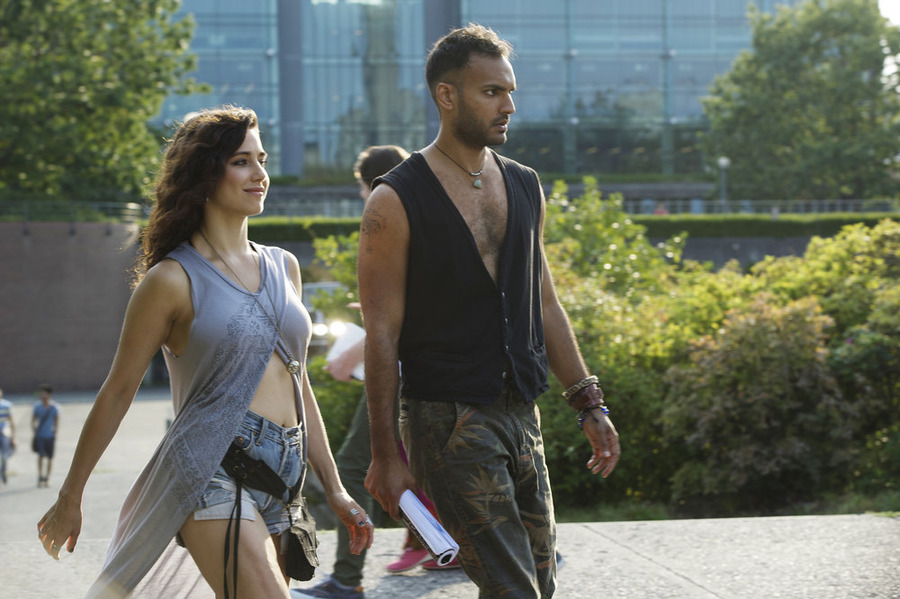 THE MAGICIANS -- "Consequences of Advanced Spellcasting" Episode 103 -- Pictured: (l-r) Jade Tailor as Kady, Arjun Gupta as Penny -- (Photo by: Carole Segal/Syfy)