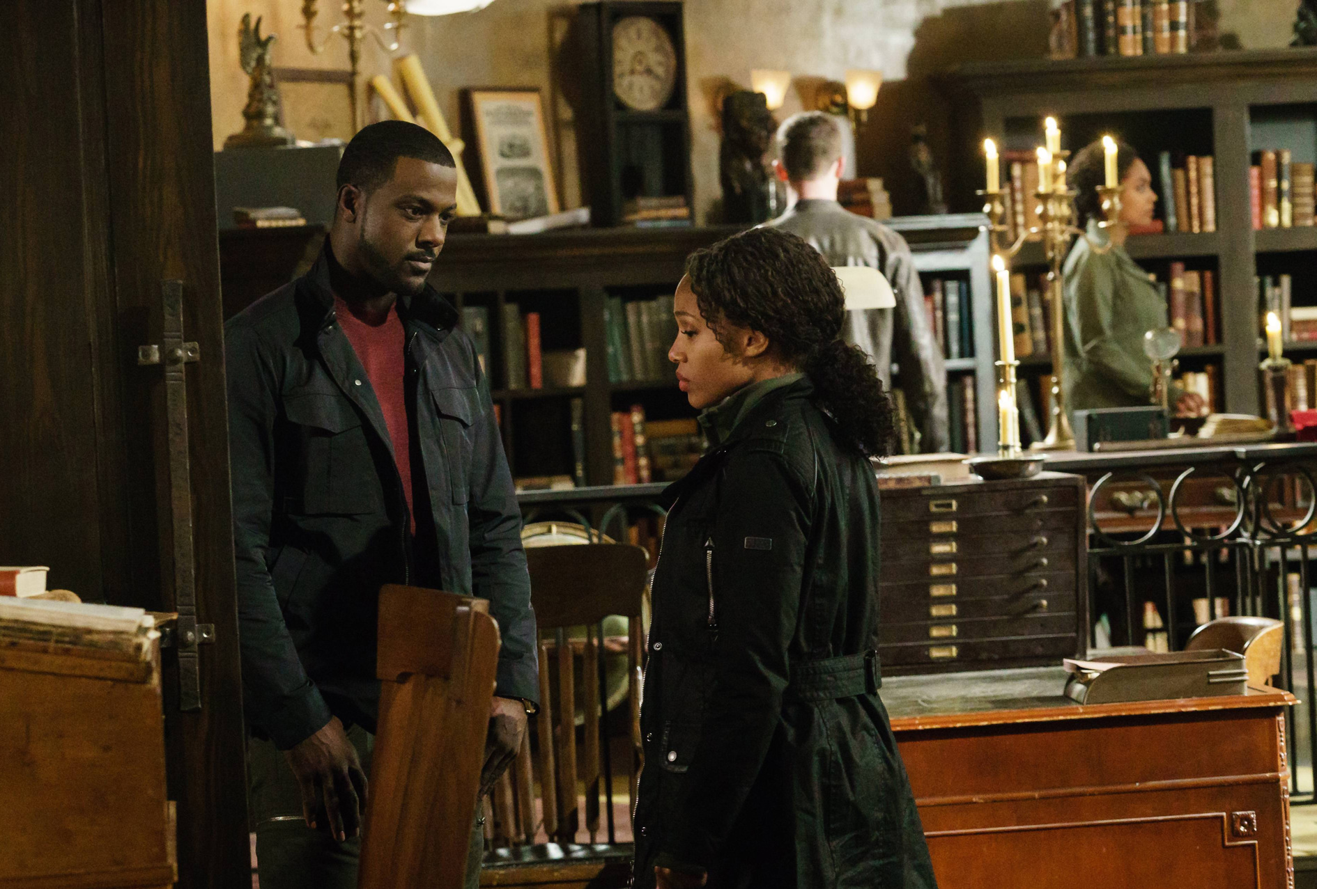 SLEEPY HOLLOW: L-R: Lance Gross and Nicole Beharie in the ÒDelawareÓ episode of SLEEPY HOLLOW airing Friday, April 1 (8:00-9:00 PM ET/PT) on FOX. ©2016 Fox Broadcasting Co. Cr: Tina Rowden/FOX