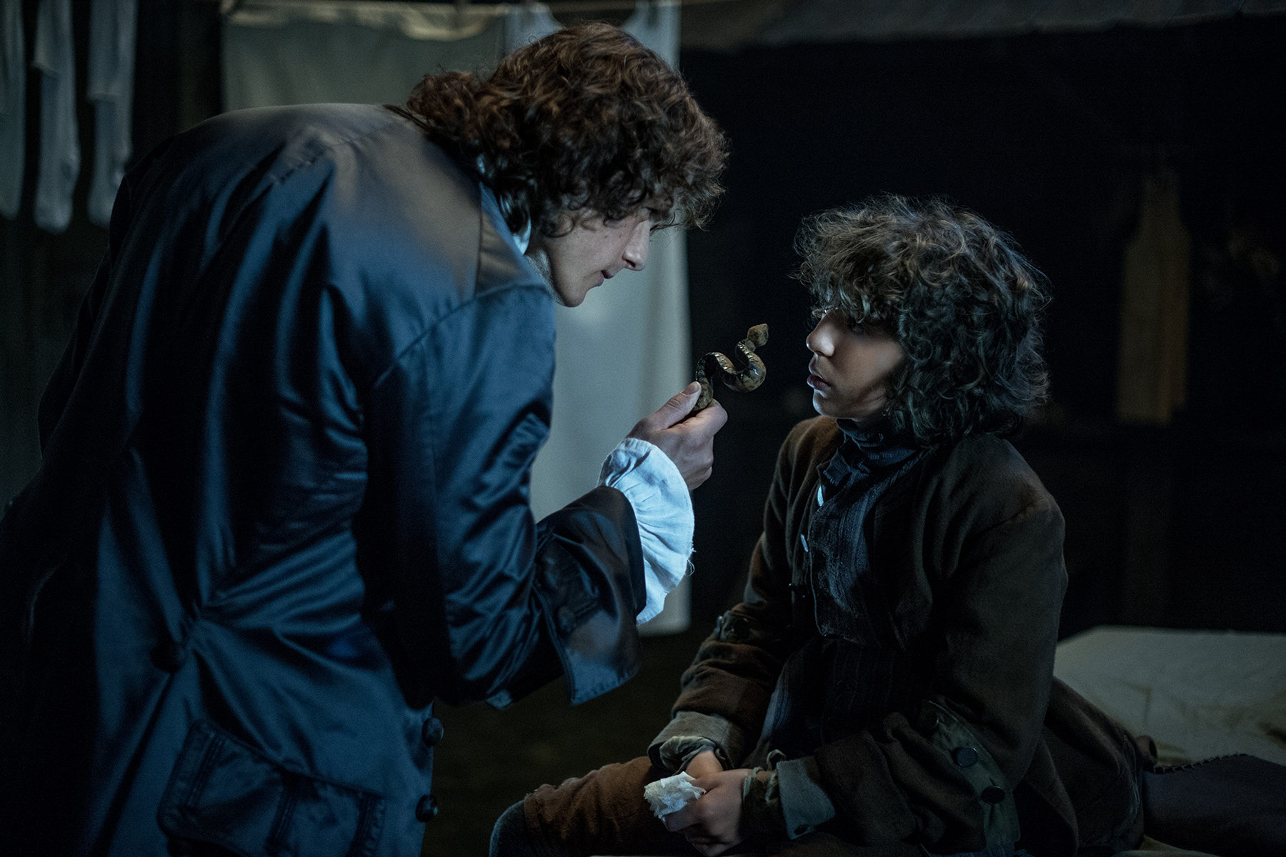 Jamie gives Fergus a talking to and then hires him.