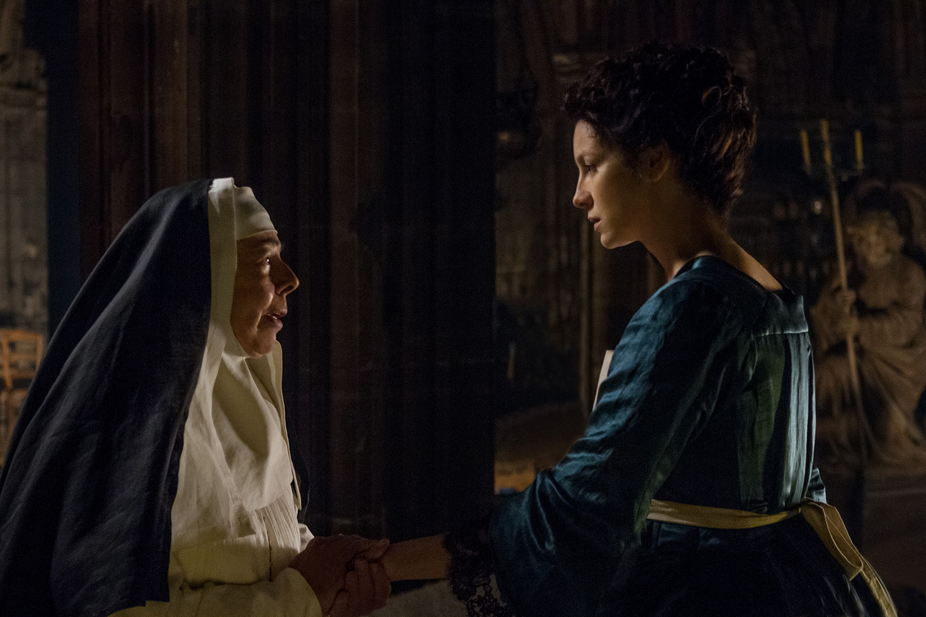 "Seriously, girl, take a load off."- Mother Hildegarde (Frances de la Tour) to Claire.