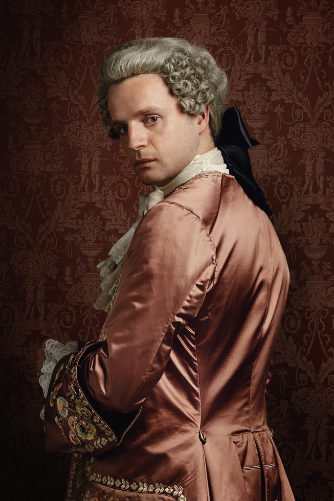 I'm pretty sure this is how Prince Charles looks at Jamie as Jamie leaves the room. (Andrew Gower as Prince Charles Stuart.)
