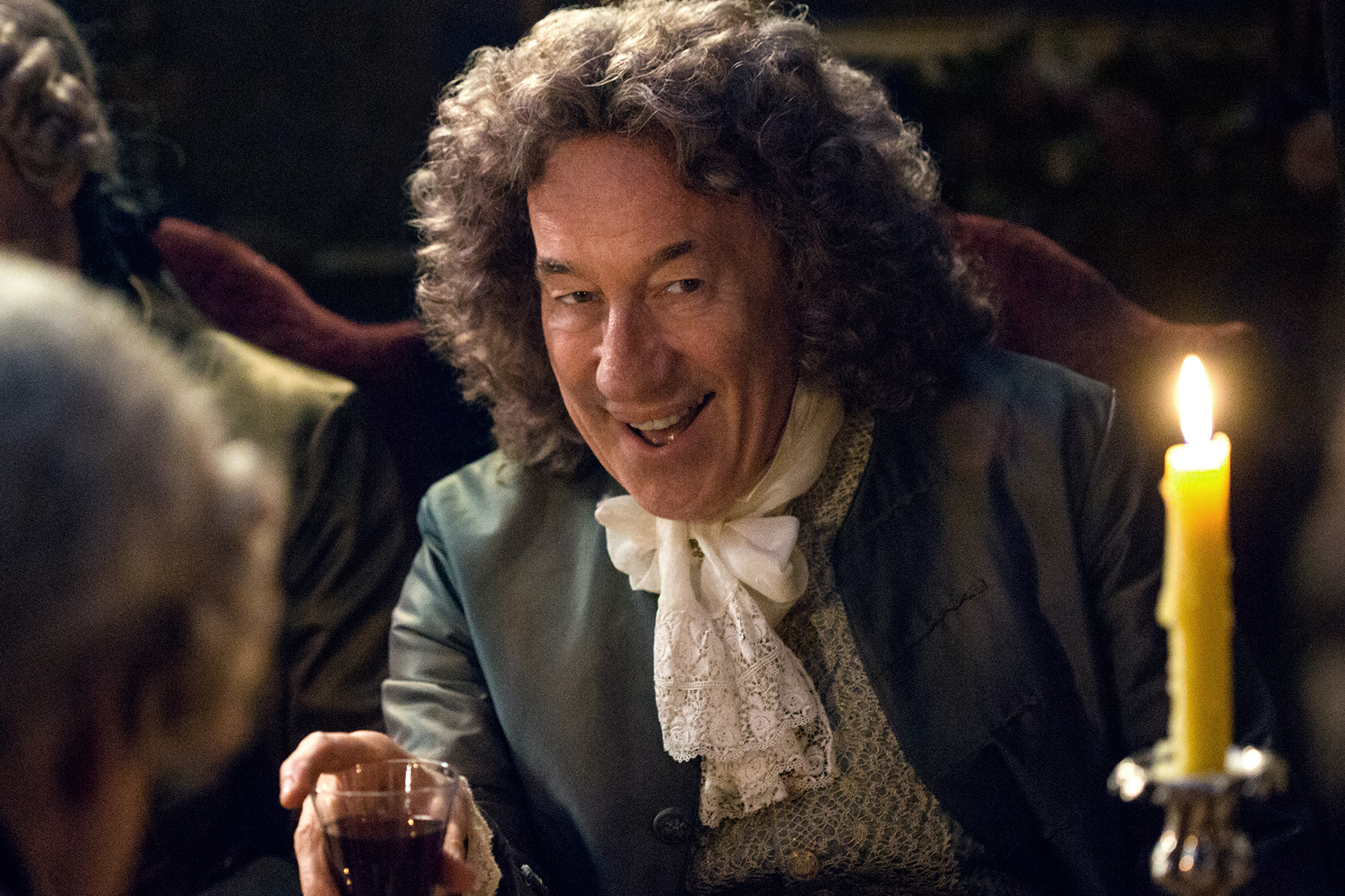 The Duke of Sandringham (Simon Callow) looking just as pleased with dinner party shenanigans as I am.