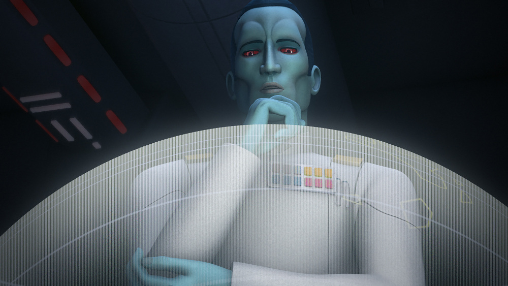 Thrawn, as he appears in Star Wars Rebels. [Courtesy Disney]