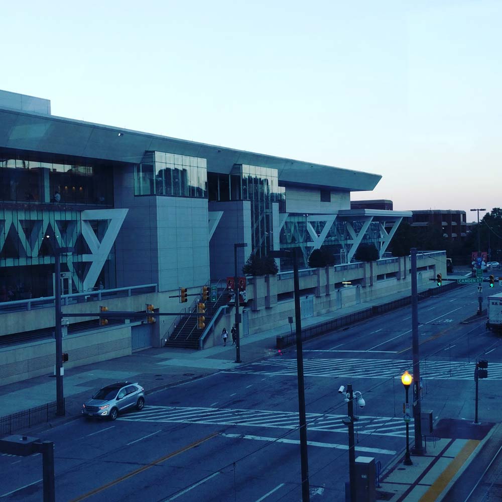 A picture of the west side of the Baltimore convention center. All the way in the back there. That's where we danced, back in the olden days.