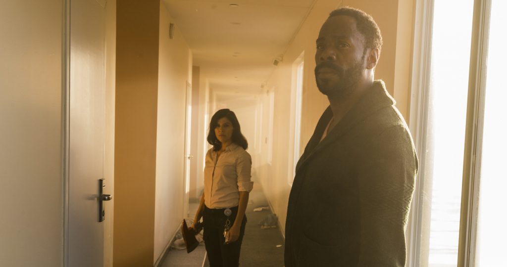 Colman Domingo as Victor Strand, Karen Bethzabe as Elena - Fear the Walking Dead _ Season 2, Episode 11 - Photo Credit: Richard Foreman Jr/AMC
