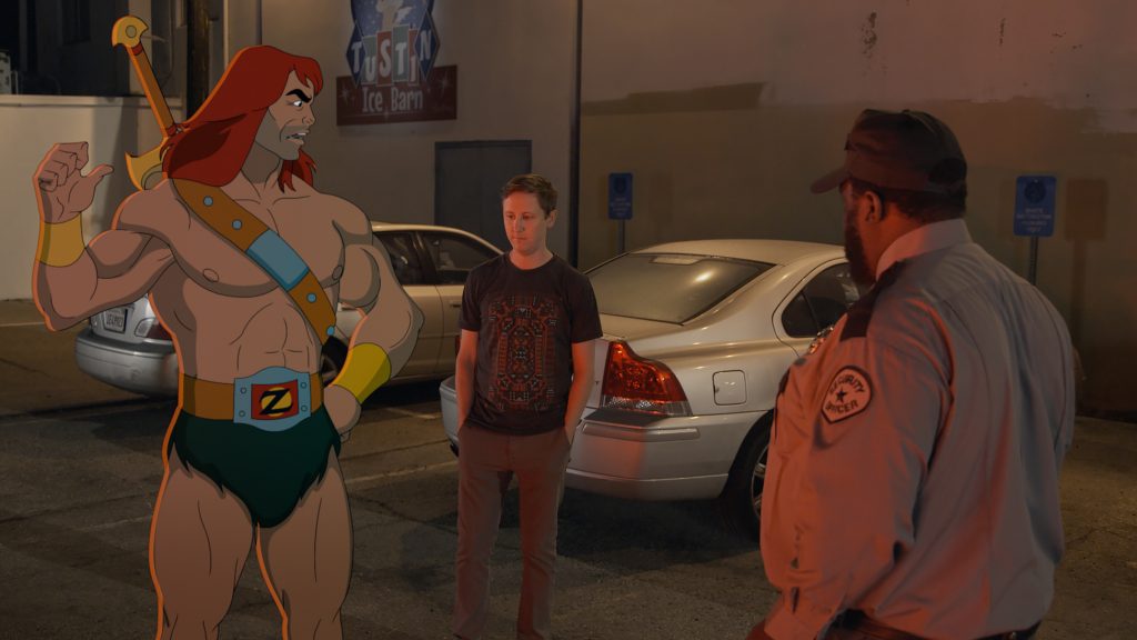 SON OF ZORN: L-R: Zorn (voiced by Jason Sudeikis) and Johnny Pemberton in the "The Weekend Warrior" episode of SON OF ZORN airing Sunday, Oct. 16 (8:31-9:00 PM ET/PT on FOX). ©2016 Fox Broadcasting Co. Cr: FOX