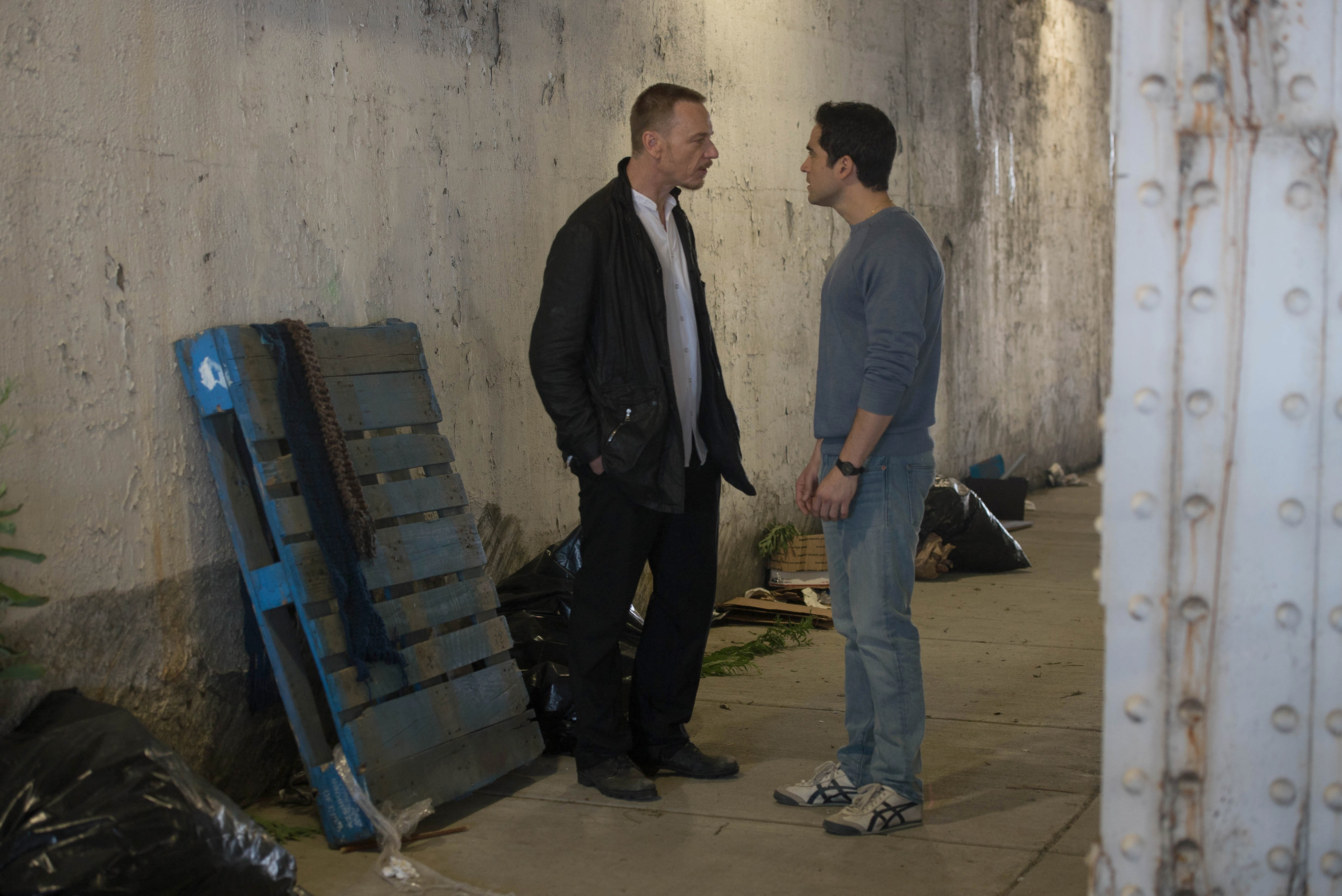 THE EXORCIST: L-R: Ben Daniels and Alfonso Herrera in the "Lupus in Fabula" episode of THE EXORCIST airing Friday, Sept. 30 (9:00-10:00 PM ET/PT) on FOX. ©2016 Fox Broadcasting Co. Cr: Jean Whiteside/FOX