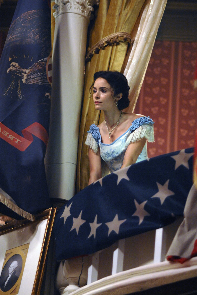 TIMELESS -- "The Assassination of Abraham Lincoln" Episode 101 -- Pictured: Abigail Spencer as Lucy Preston -- (Photo by: Sergei Bachlakov/NBC)