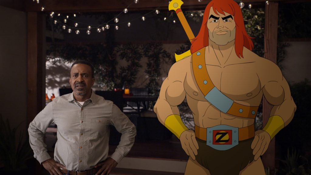 SON OF ZORN: L-R: Tim Meadows and Zorn (voiced by Jason Sudeikis) in the "Workplace Battles" episode of SON OF ZORN airing Sunday, Oct. 2 (8:30-9:00 PM ET/PT) on FOX. ©2016 Fox Broadcasting Co. Cr: FOX