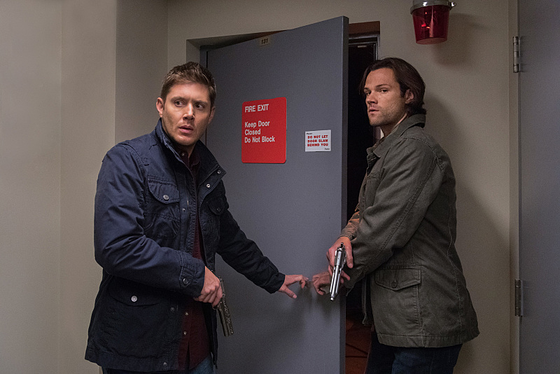 Supernatural -- "The One You've Been Waiting For" -- SN1205b_0130.jpg -- Pictured (L-R): Jensen Ackles as Dean and Jared Padalecki as Sam -- Photo: Dean Buscher/The CW -- ÃÂ© 2016 The CW Network, LLC. All Rights Reserved