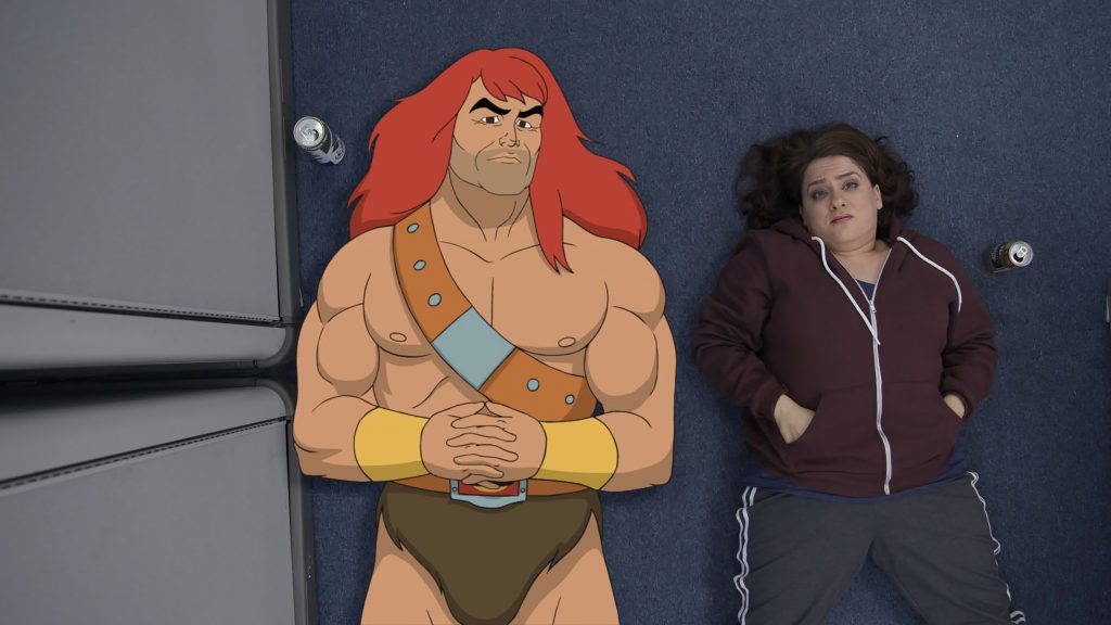 SON OF ZORN: L-R: Zorn (voiced by Jason Sudeikis) and Artemis Pebdani in the "The Battle of Thanksgiving" episode of SON OF ZORN airing Sunday, Nov. 13 (8:30-9:00 PM ET/PT) on FOX. ©2016 Fox Broadcasting Co. Cr: FOX