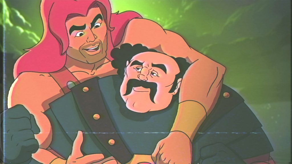 SON OF ZORN: L-R: Zorn (voiced by Jason Sudeikis) and Headbutt Man (voiced by guest star Rob Riggle) in the "Return of the Drinking Buddy" episode of SON OF ZORN airing Sunday, Dec. 4 (8:30-9:00 PM ET/PT) on FOX. ©2016 Fox Broadcasting Co. Cr: FOX