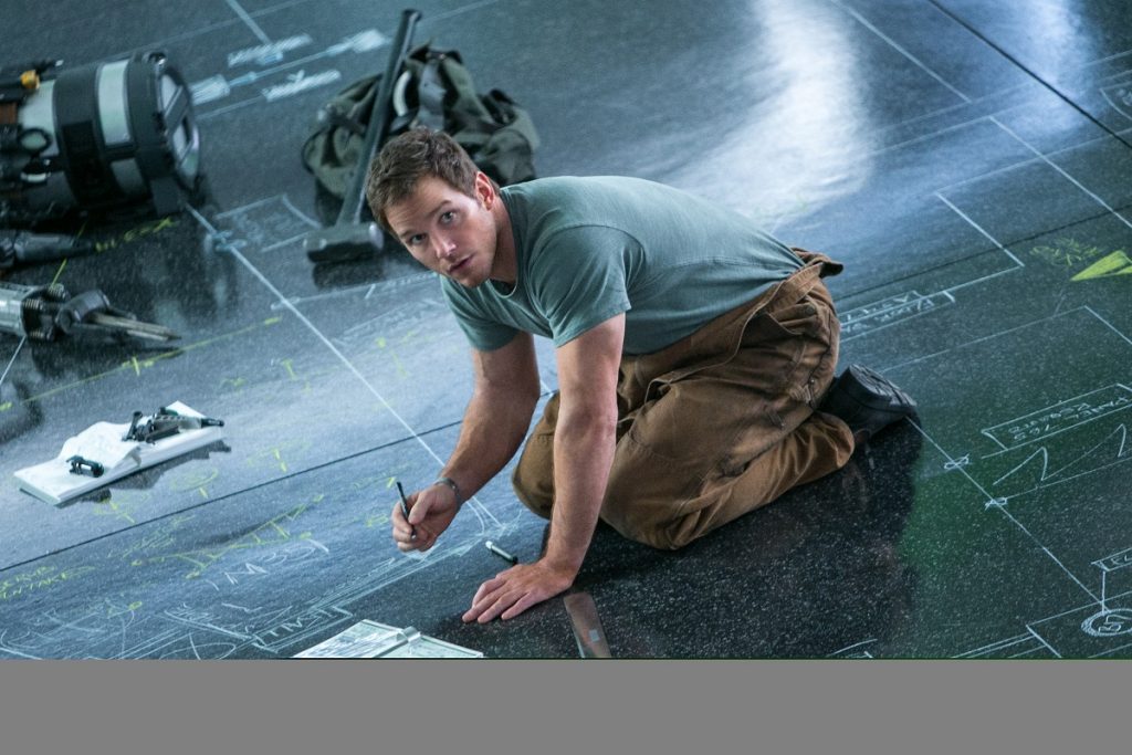 Chris Pratt stars as Jim in Columbia Pictures' PASSENGERS.