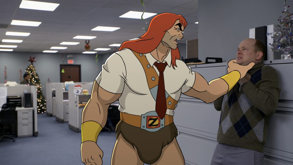 SON OF ZORN: L-R: Zorn (voiced by Jason Sudeikis) and guest star Mark Proksch in the "Happy Grafelnik" episode of SON OF ZORN airing Sunday, Dec. 11 (8:30-9:00 PM ET/PT) on FOX. ©2016 Fox Broadcasting Co. Cr: FOX