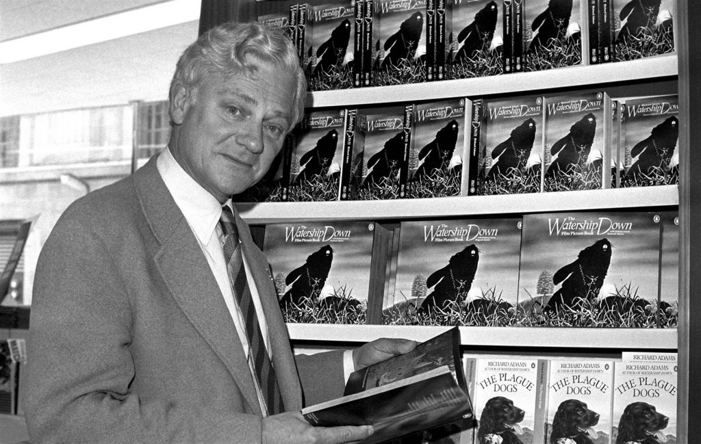 In this Oct. 18, 1978 file photo author Richard Adams, who wrote "Watership Down" in 1972, poses for a photograph. (PA Photo via AP)